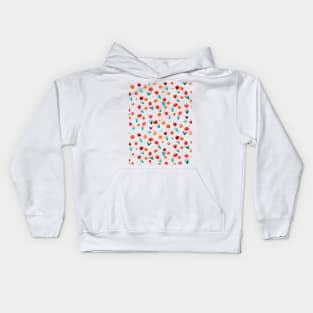 Watercolor tulips pattern - orange Kids Hoodie